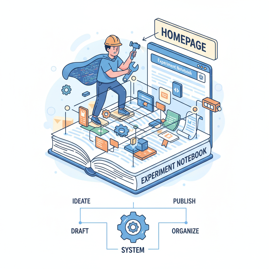 固定ページ「実験ノート」を作る──記事を整理する仕組みづくり(2025/10/22)