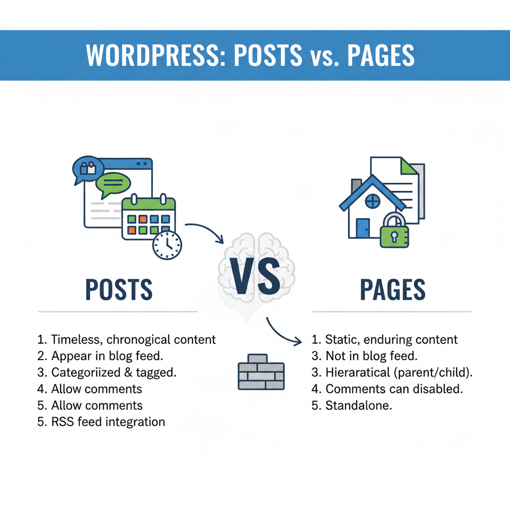 WordPressの基本構造を理解する──投稿と固定ページの違いと使い分け方(2025/10/21)